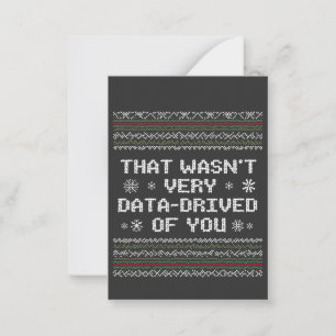 Das war nicht sehr datenintensiv von dir Nerd Weih Mitteilungskarte