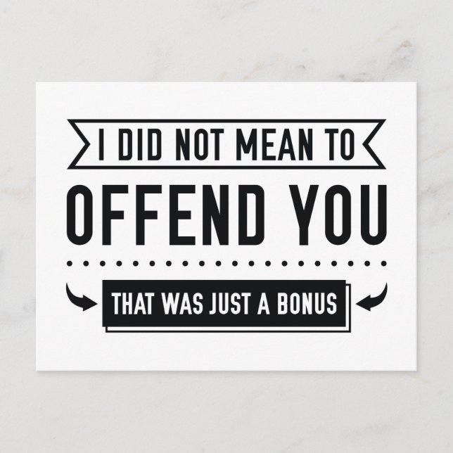 Das war nur ein Bonus Postkarte (Vorderseite)