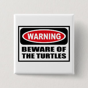 Das Warnen PASSEN vom SCHILDKRÖTEN Knopf auf Button
