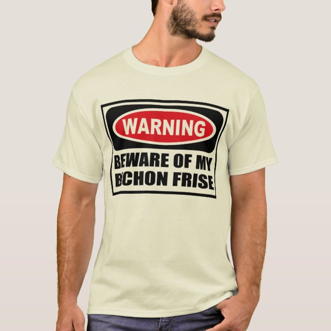 Das Warnen PASSEN vom T - Shirt MEINER BICHON (Vorderseite)