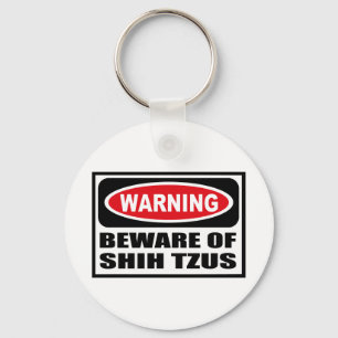 Das Warnen PASSEN VON Schlüsselkette SHIH TZUS au Schlüsselanhänger