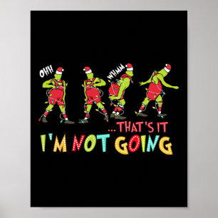Das wars, ich geh nicht Weihnachten Xmas Pyjama Sa Poster