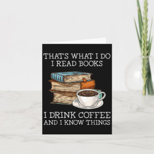 Das, was ich lese Bücher, die ich trinke Kaffee ic Karte