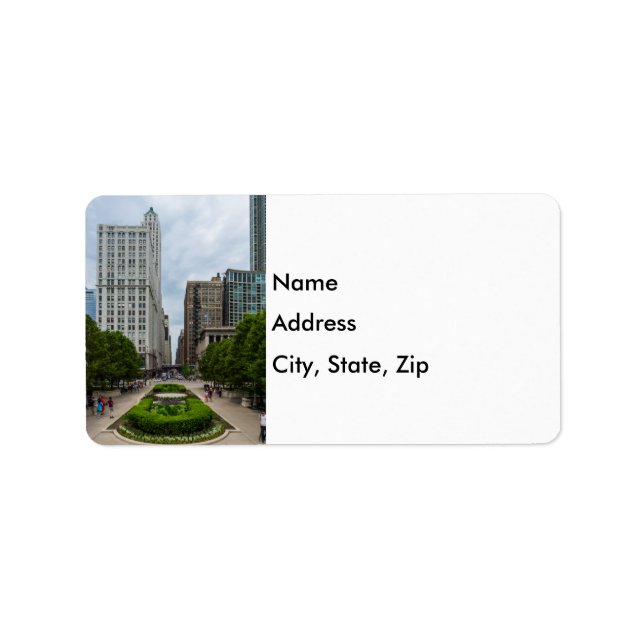 Das Washington Street Address Label Adressaufkleber (Vorne)