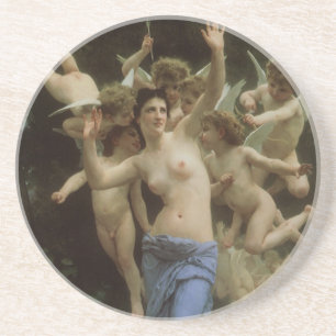 Das Wasp-Nest von William Adolphe Bouguereau Getränkeuntersetzer