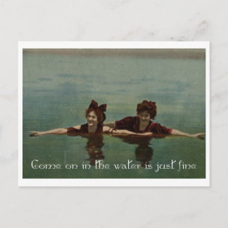 Das Wasser ist gut Postkarte