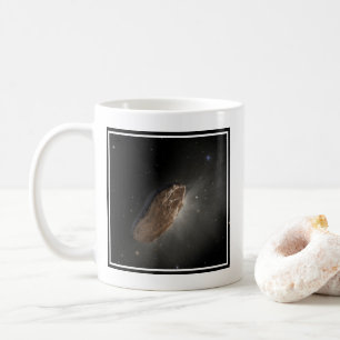 Das Wayward Interstellar Objekt Oumuamua. Kaffeetasse