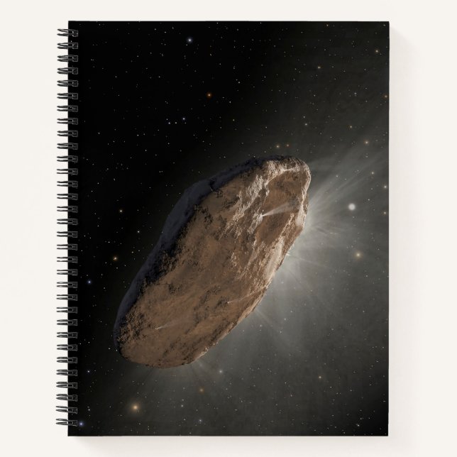 Das Wayward Interstellar Objekt Oumuamua. Notizbuch (Vorderseite)
