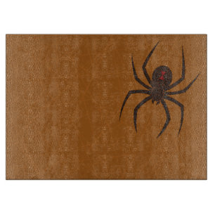 Das Web-Glas-Schneidebrett der Spider Schneidebrett