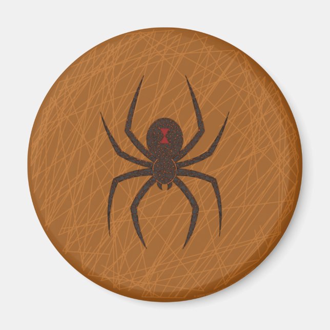 Das Web-Magnet der Spinne Magnet (Vorne)