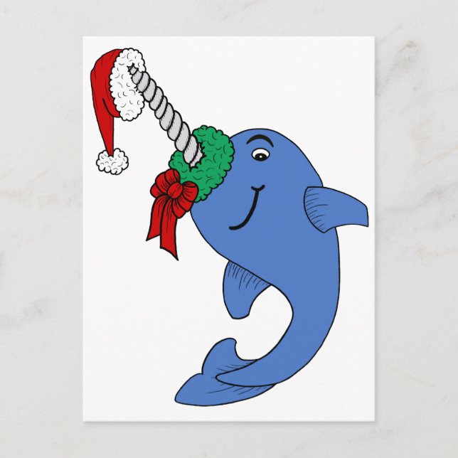 Das Weihnachten Narwhal (Vorderseite)