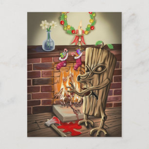 Das Weihnachten protokolliert Rache Postkarte