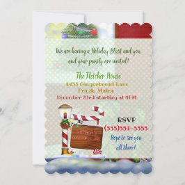 Das weihnachtliche Whimsey-PARTY des Workshops Einladung