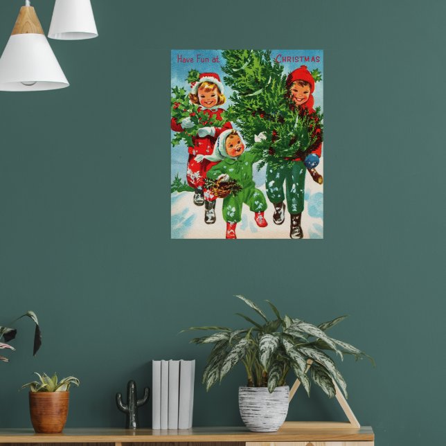 Das Weihnachtsbaum-Poster bekommen Poster (Wohnzimmer 1)