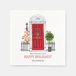 Das Weihnachtsbuch Napkins zum Roten Urlaub Serviette
