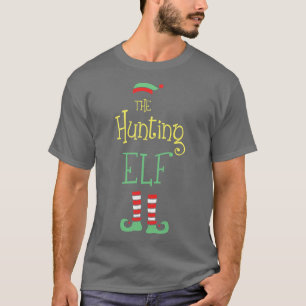 Das Weihnachtself-T-Shirt der Jagdhütte passt zur T-Shirt