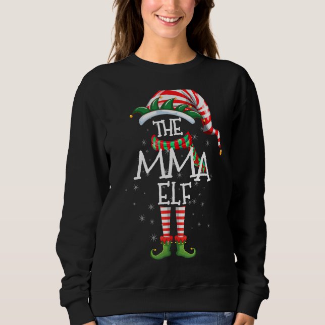 Das Weihnachtsfest des Mama Elf Matching Family Gr Sweatshirt (Vorderseite)