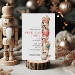 Das Weihnachtsfest des Peeking Nutcrackers - Party Einladung<br><div class="desc">Laden Sie Freunde,  Verwandte oder Kollegen ein,  um die Festsaison mit diesen niedlichen Weihnachtsfeiern Party Einladungen zu feiern. Das Design umfasst 3 Aquarellnäcker. Passen Sie diese lustige Party-Template-Einladung mit Ihrem Event-Typ an und machen Sie sie perfekt für Weihnachten-Party,  Urlaubssoireen,  Firmenveranstaltungen,  Ferien-Cocktail-Party und vieles mehr!</div>