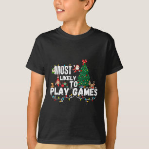 Das Weihnachtsfest für das ganze Familienspiel T-Shirt