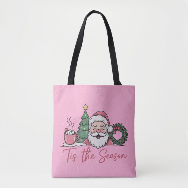 Das Weihnachtsfest ist Niedlicher Winter Latte San Tasche (Vorderseite)