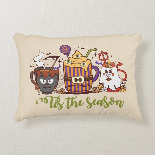 "Das Weihnachtskaffee Dekokissen (Vorderseite)