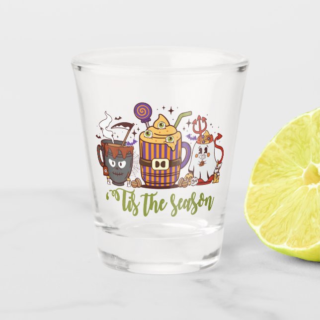 "Das Weihnachtskaffee Schnapsglas (Vorderseite)