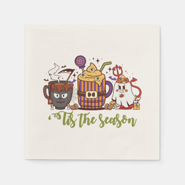 "Das Weihnachtskaffee Serviette (Vorderseite)