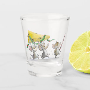 Das Weihnachtskäseglas Schnapsglas