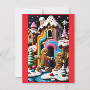 Das Weihnachtskekspaar Postkarte