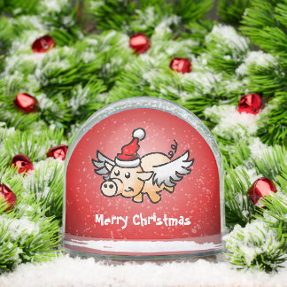 Das Weihnachtsschwein Schneekugeln