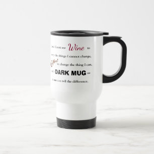 Das Wein/Kaffeeserenity-Gebet - Reise-Tasse Reisebecher
