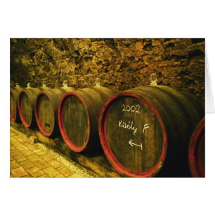 Das Weingut Kiralyudvar: Fässer mit Tokajer Wein