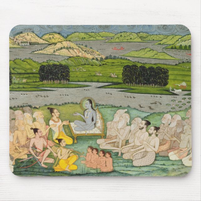 Das weise Shuku Deva, das zu König Parikshit u. a Mousepad (Vorne)