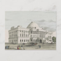 Das Weiße Haus, Hauptstadt in Washington Lithograp