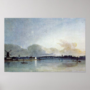 Das Weiße Haus in Chelsea von Thomas Girtin Poster
