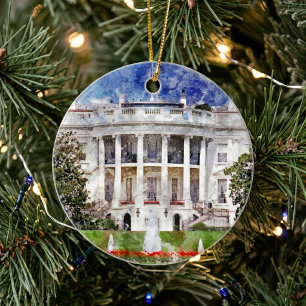 Das Weiße Haus in Washington DC – Südliche Fassade Keramik Ornament