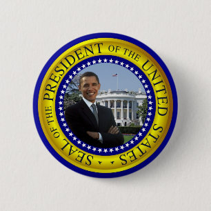 Das Weiße Haus Obama - PräsidentenSiegel-Knopf Button