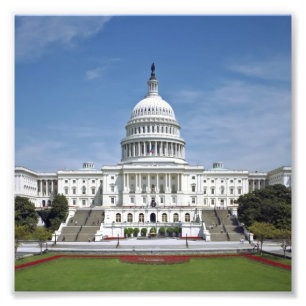 das Weiße Haus US-Hauptstadts-Gebäude-Washington Fotodruck