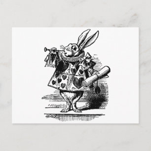 Das weiße Kaninchen Postkarte