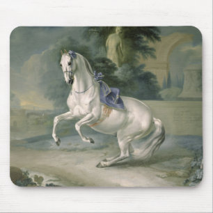 Das weiße "Leal" levade en des Stallion, 1721 Mousepad