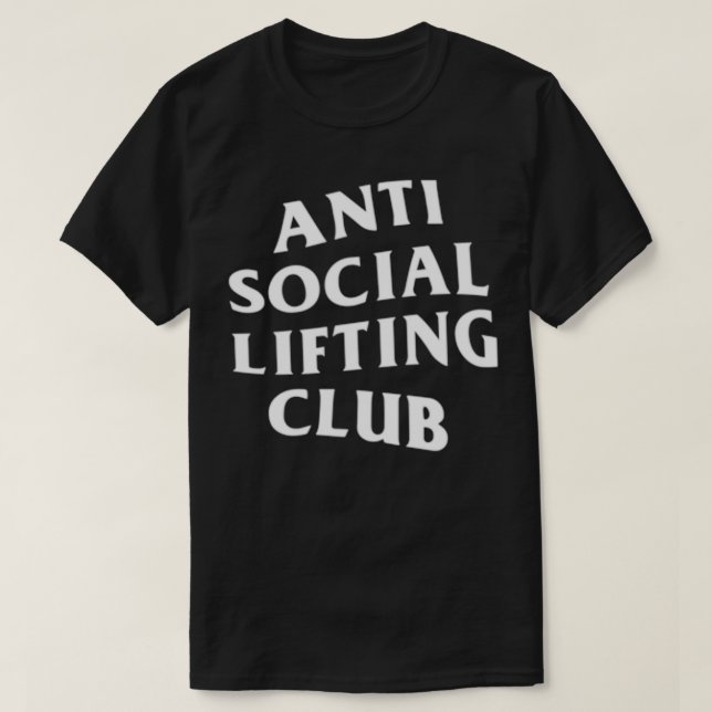 Das weiße Logo des Social Lifting Club (vorne + hi T-Shirt (Design vorne)