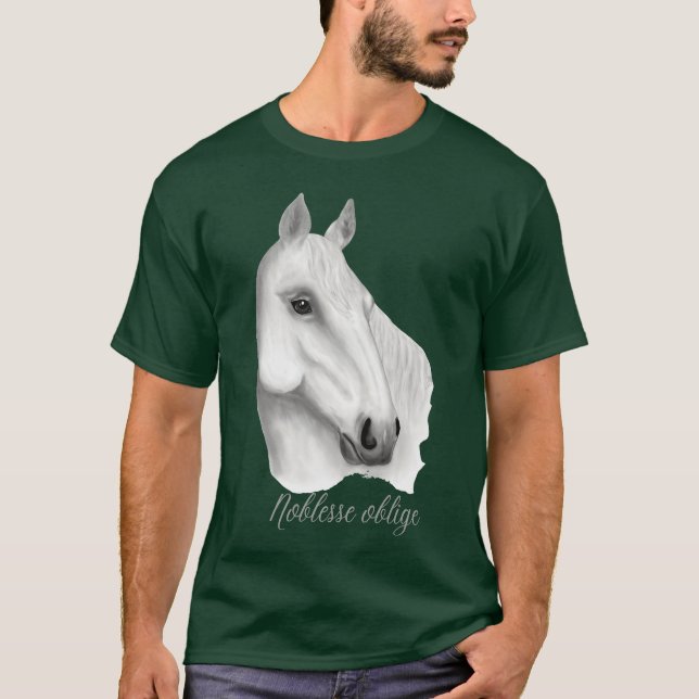 Das Weiße Pferd T-Shirt (Vorderseite)