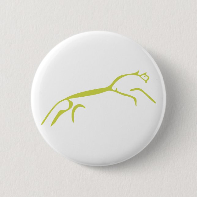 Das weiße Pferd von Uffington Button (Vorderseite)