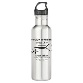 Das weiße Pferd von Uffington Edelstahlflasche