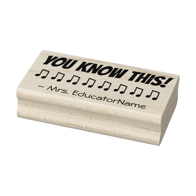"DAS WEISST DU!" Erzieherin Rubber Briefmarke Gummistempel (Stempel)