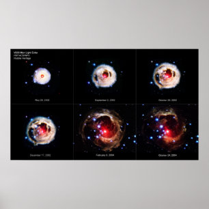 Das weiträumige LichtEcho des roten Supergiganten  Poster