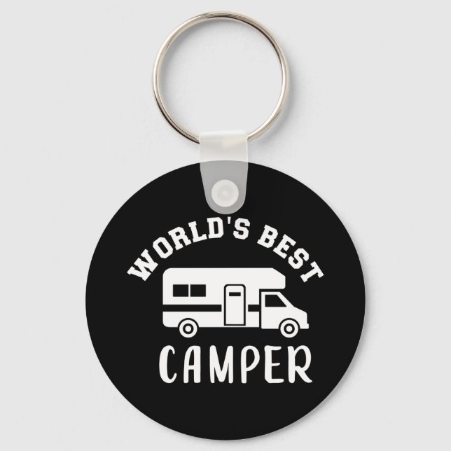Das weltbeste Camper-Camping RV Schlüsselanhänger (Vorderseite)