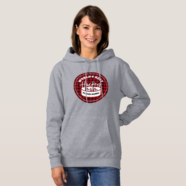 Das weltbeste Hockey-Mama Hooded Sweatshirt (Vorne ganz)