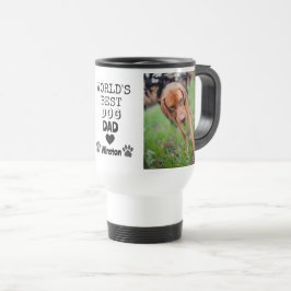 Das weltbeste Hunde-Vater-Herz-Paw-2-Foto Reisebecher