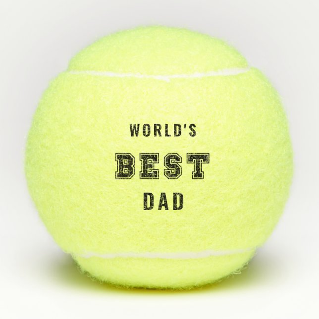 Das weltbeste Monogramm für den Vater Tennisbälle (Vorderseite)